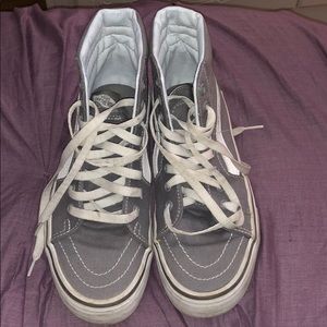 Gently used grey vans hightops